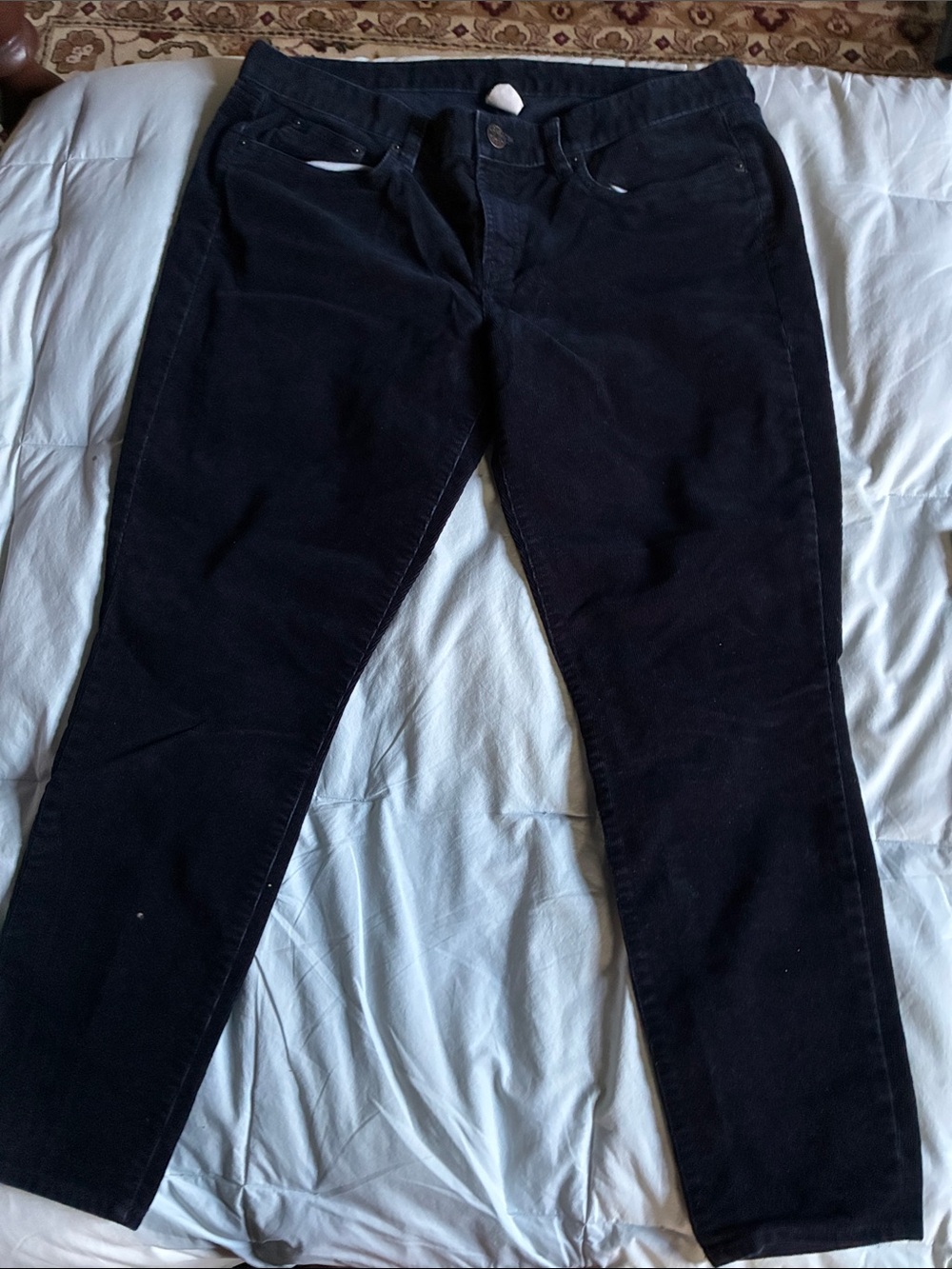 J. Crew Women's Skinny Corduroy Jeans in Dark Navy